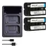 Kit 2 Np-f550/np-f570 P/ Sony Handycam Ccd-trv58 Trv68 Trv65