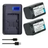 Kit 2 Np-fh70 Para Sony Alpha Dslr-390, Dcr-dvd708e, Dvd850e