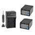 Kit 2 Np-fv120 + Carregador Para Sony Com Nota Fiscal