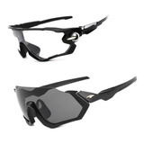 Kit 2 Óculos Bike Ciclismo Preto Sol Noturno Transparente