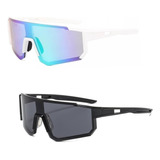 Kit 2 Óculos De Sol Ciclismo Masculino Feminino Beach Tennis
