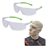 Kit 2 Oculos Epi Proteçao Uv Antirrisco Segurança Trabalho