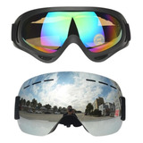Kit 2 Óculos Ski Snowboard Jetski Escalada Proteção Uv 400 Cor Da Armação Preto Cor Da Lente Espelhado