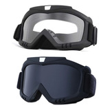 Kit 2 Óculos Snowboard Motocross Jet Ski Paintball Esqui Uv