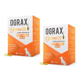 Kit 2 Ograx Derme 20 Suplemento Alimentar Cães 60 Cáp Avert