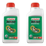 Kit 2 Óleo 20w50 Castrol Actevo Essential 4t 1l 2 Unidades