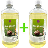 Kit 2 Óleo De Coco Extra Virgem 100 Puro Natural 1 Litro