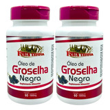 Kit 2 Óleo De Groselha Negra 60 Cápsulas Rei Terra