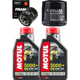Kit 2 Oleo Motul 5000 10w40 Filtro Fram Kawasaki Ninja 650