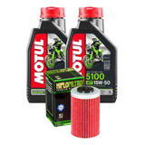 Kit 2 Oleo Motul 5100 15w50 Filtro Hf155 Ktm Duke 390 13 21