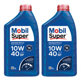 Kit 2 Óleos Motor Mobil Super 10w40 Semissintético Api Sp