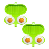 Kit 2 Omeleteira Para Microondas Forma Cozinha Ovos 2 Em 1