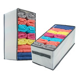 Kit 2 Organizador De Roupas Toalhas Calça Camiseta 7 Divisor