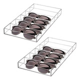 Kit 2 Organizador Gaveta Organizadora Porta Óculos Maquiagem