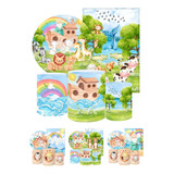 Kit 2 Painéis E Capas Cilindro Sublimado 3d Arca De Noé