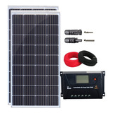 Kit 2 Painel Solar 155w Com Controlador Pwm 30a Cabos Mc4