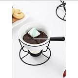 Kit 2 Panelas Fondue Com 10 Garfos Cada Bowl 140 Ml Acendedor A Vela