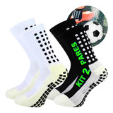 Kit 2 Par Meia Antiderrapante Futebol Treino Pro Esportiva