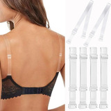 Kit 2 Pares Alça De Silicone Removível Para Sutiã