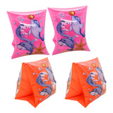 Kit 2 Pares Boia De Braço Infantil Piscina Mar Verão Praia