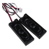 Kit 2 Pares De Alto Falantes Quadrados De 8r 1w Com Conector