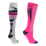Kit 2 Pares De Meias Compressivas Crossfit Ciclismo Corrida