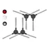 Kit 2 Pares Escovas Laterais   Wap W300 Midea Smart E Outros