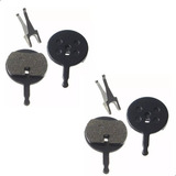 Kit 2 Pares Jogo Pastilhas De Freio A Disco Rotor Mecânico Hidráulico Redondo Bike Bicicleta Moto Pedal Pulse Semi Metálico Compatível Shimano Absolute Elixir Gts Saiguan Galo Shunfeng Honda Yamaha