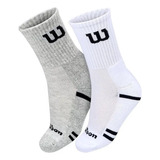 Kit 2 Pares Meias Cano Alto Longo Algodão Wilson 39 A 44