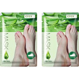 Kit 2 Pares Meias Esfoliante Peeling Footner Aloe Vera Efero