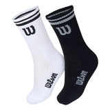 Kit 2 Pares Meias Wilson Cano Longo Sport Academia Original