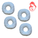 Kit 2 Pares Rosquinhas De Peito Seios Amamentação Lavável