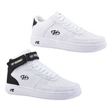 Kit 2 Pares Tênis Bota Sapato Retrô Sneaker Runway Masculino