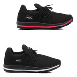 Kit 2 Pares Tênis Feminino F1 Confortável Super Leve