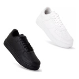 Kit 2 Pares Tênis Masculino Feminino Casual Force Promoção