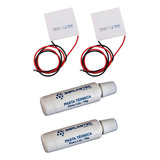 Kit 2 Pastilha Termoelétrica Tec1 12706 2 Pasta Termica