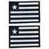 Kit 2 Patchs Bandeira Emborrachada Personalizar Mochila Top