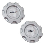 Kit 2 Pçs Calota Centro Roda Tsw Kyalami Aros 15 17 18 20