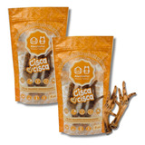 Kit 2 Pé De Galinha Desidratada Mordedor Natural Cão Alecrim