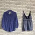 Kit 2 Peças (blusinha Abercrombie + Camisa Gilly Hicks) P