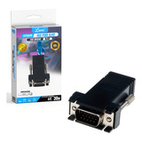 Kit 2 Peças Adaptador Extensor Vga Video Via Cabo Rede Rj45