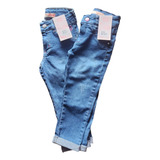 Kit 2 Peças Calça Infantil Jeans Feminina Regulagem