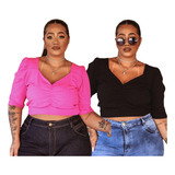 Kit 2 Pecas Cropped