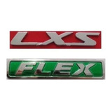 Kit 2 Peças Emblema Letreiro Flex Mais Lxs Linha Honda 07 11