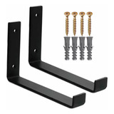 Kit 2 Peças Mão Francesa Invertida Industrial Tábua 30cm