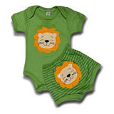 Kit 2 Peças Roupa Para Bebe Estilosa E Fofa 100 Algodao