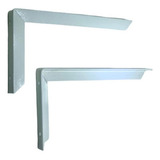 Kit 2 Peças Suporte Mão Francesa Cantoneira Reforçada 30 Cm