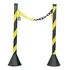 Kit 2 Pedestal   3 Mts De Corrente Sinalização Isolamento Cor Amarelo preto