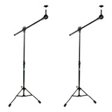 Kit 2 Pedestal Girafa Ask Estante Pratos De Bateria B12g