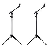 Kit 2 Pedestal Girafa Prato De Bateria C Regulagem Visão